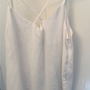 Elegant White Spaghetti Strap Top